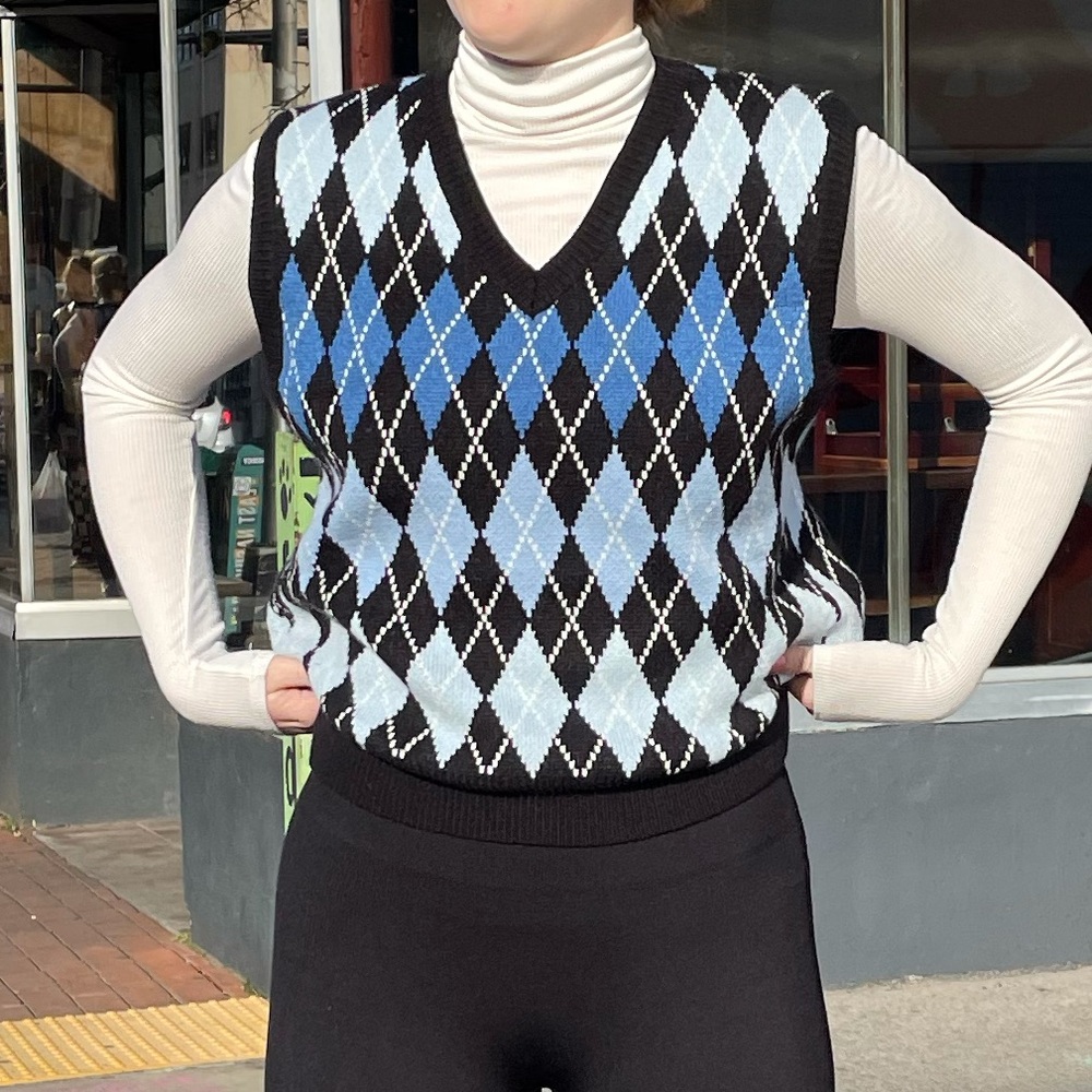Adika Argyle Sweater Vest